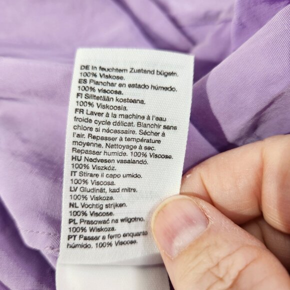 Paris Atelier & Other Stories Lavender Midi Dress With Knot Detail Womens Size 2 - Picture 15 of 16